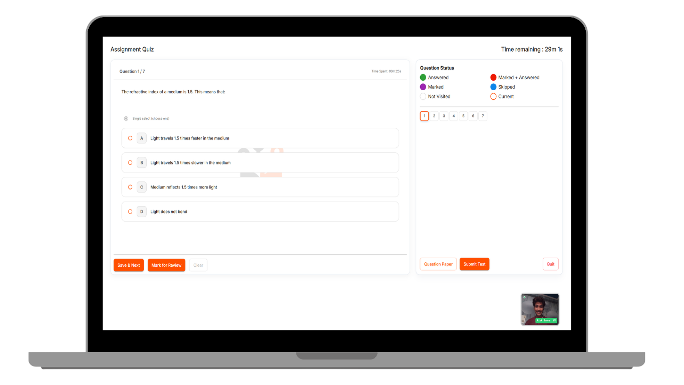 PrepFi Assessment Proctoring